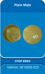 Plain Male STOP ENDS 160mm: SE160SE-025