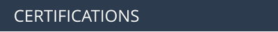 CERTIFICATIONS
