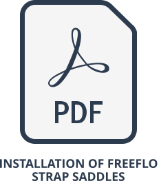 Installation of Freeflo  Strap Saddles