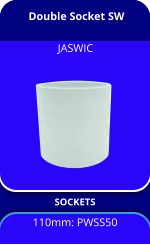 Double Socket SW SOCKETS 110mm: PWSS50 JASWIC