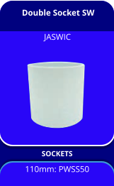 Double Socket SW SOCKETS 110mm: PWSS50 JASWIC