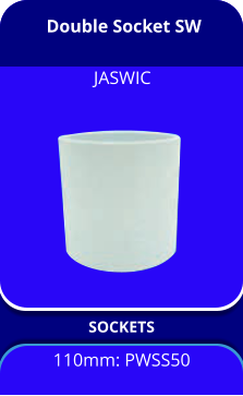 Double Socket SW SOCKETS 110mm: PWSS50 JASWIC