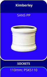 Kimberley SOCKETS 110mm: PSKS110 SANS PP